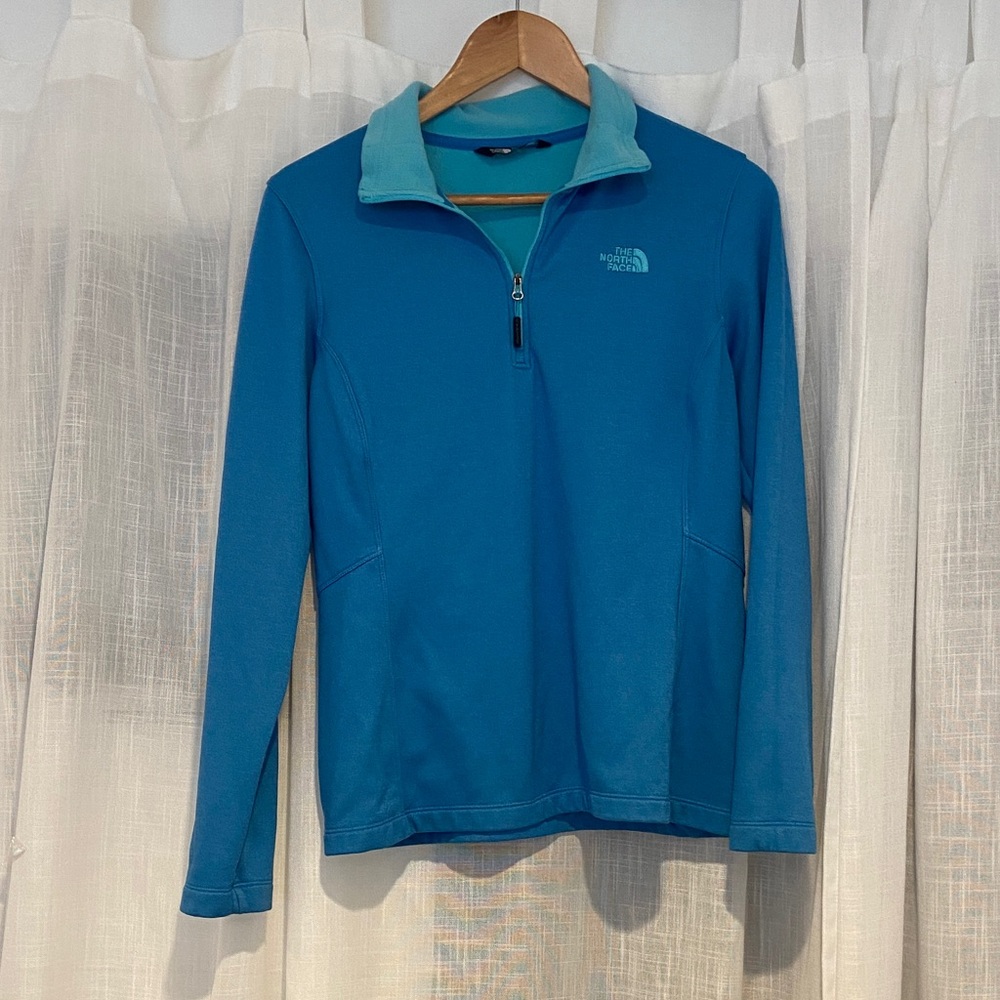 The North Face Blue/Teal Quarter-Zip Pullover